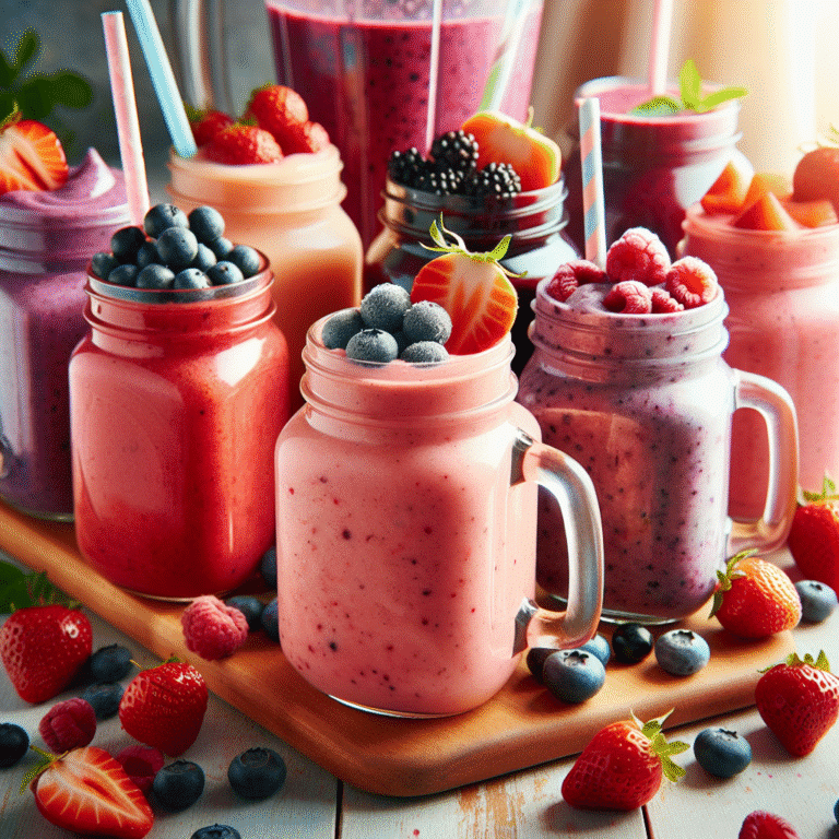 simple berry fruit smoothies you can whip up at home