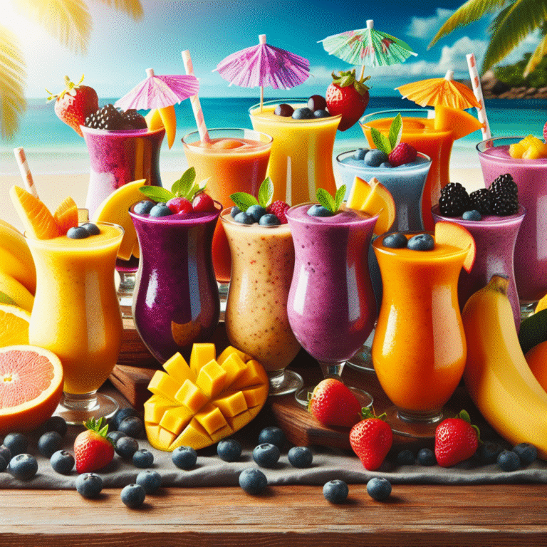 refreshing tropical fruit smoothies perfect for summer
