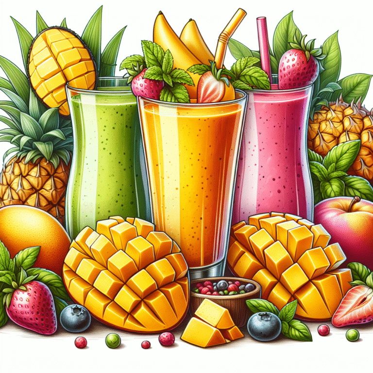 refreshing fruit smoothie recipes with sweet mango