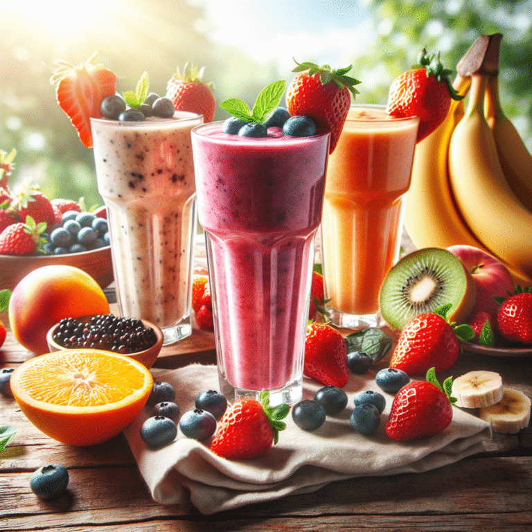 delicious fruit smoothies to kickstart your morning