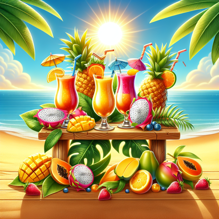 tropical fruit smoothies for summer