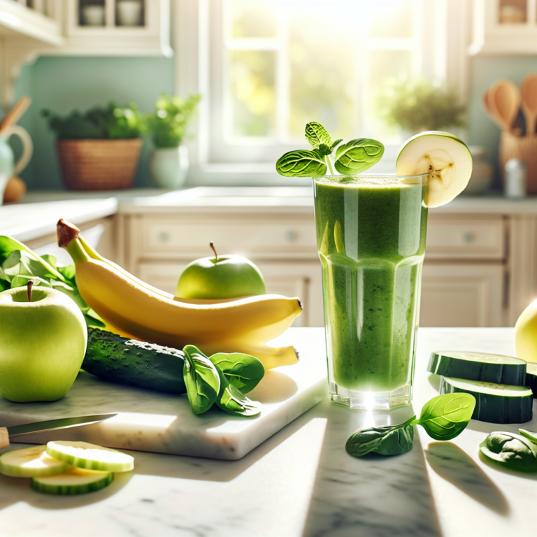 morning energy-boosting green smoothies