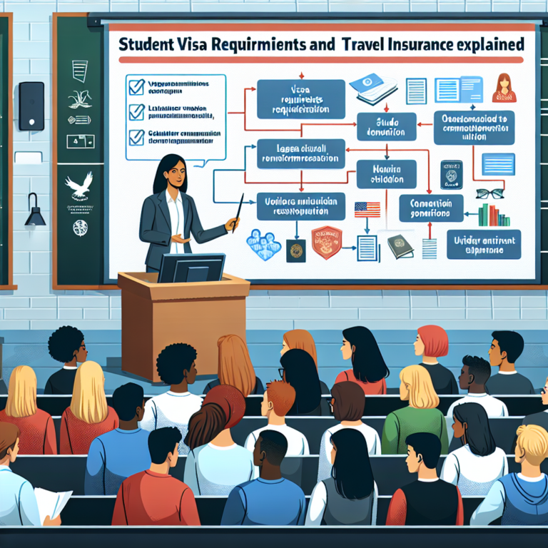 student visa requirements and travel insurance explained