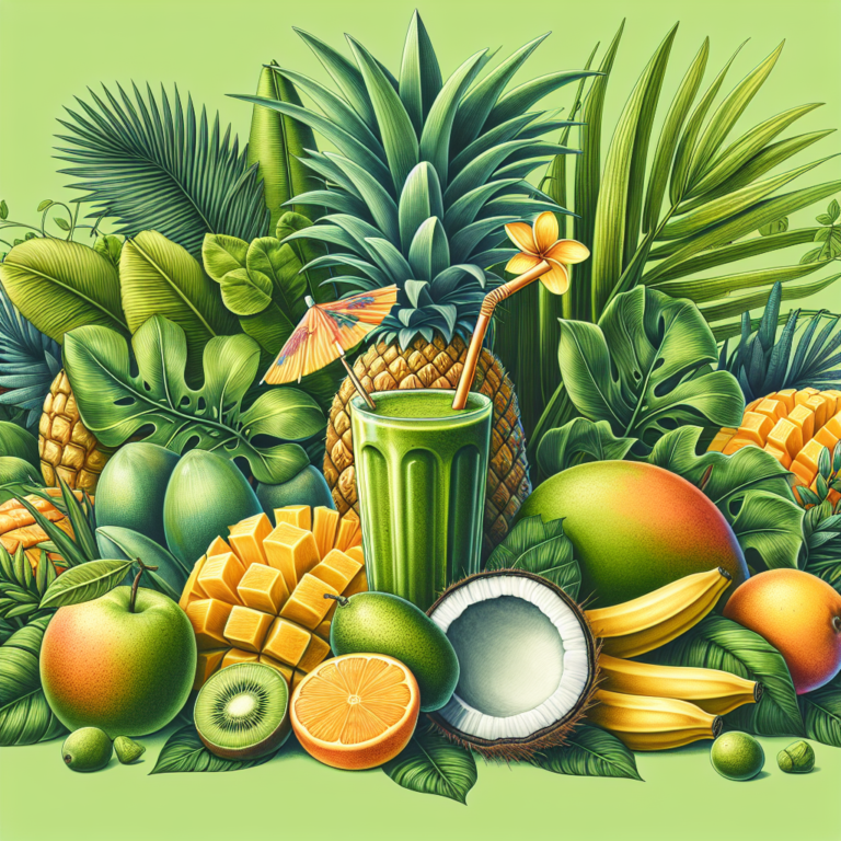 tropical delight: easy green smoothie recipes